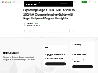Exploring Sage 1–866–531–1723 Pro 2024: A Comprehensive Guide with Sag