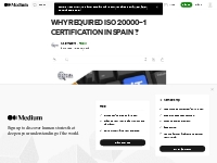 WHY REQUIRED ISO 20000–1 CERTIFICATION IN SPAIN ? | by Sistemacert | M