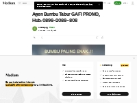 Agen Bumbu Tabur GAFI PROMO, Hub: 0898–2088–808 | by Shiemojang | Medi