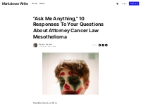  Ask Me Anything,  10 Responses To Your Questions About Attorney Cance