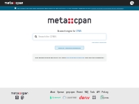 Search the CPAN - metacpan.org