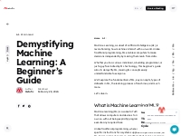 Demystifying Machine Learning: A Beginner s Guide - Metafic
