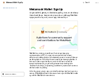 Metamask Wallet Sign Up | Metamask Wallet Sign Up