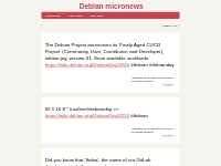 Debian micronews