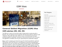 GSM Visas - Migrationstar
