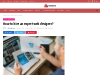 How to hire an expert web designer?