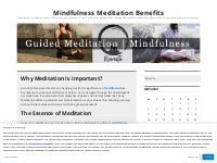 Mindfulness Meditation Benefits   Mindfulness meditation reduces stres