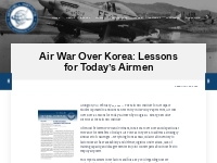 Air War Over Korea: Lessons for Today's Airmen - Mitchell Institute fo