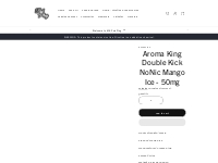        Aroma King Double Kick NoNic Mango Ice - 50mg    MKPodPlug