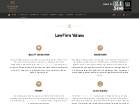 Law Firm Values - Integrity, Dedication, Quality, Commitment