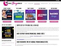Deposit Using Phone Bill Bingo - Mobile Billing Bingo Sites