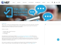 Trust in Enterprise Messaging - MEF