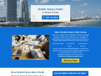 Mobile Notary Public Services Miami FL, Mobile Notary Miami-Dade Count