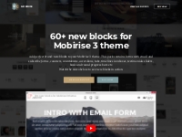 Block pack for Mobirise 3 Website Builder theme