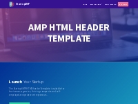 Startup AMP HTML Header Template