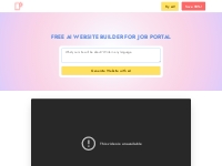 Free AI Website Builder for Job Portal