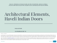 Architectural Elements, Haveli Indian Doors   Mogul Interior, Antique 