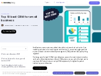Best CRMs For Small Businesses for 2024 - Review   Pricing