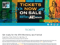 Monterey Jazz Festival Tickets