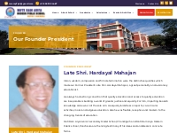 Our Founder President | Moti Ram Arya School, Panchkula