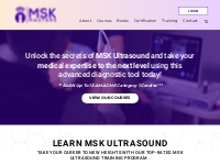 Musculoskeletal Ultrasound Training Courses | MSK Ultrasound Training