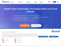 EaseUS Video Downloader - Free Download All Videos Quickly and Safely