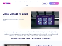 Digital Signage Solutions for Banks | Mydia
