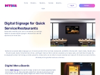 Digital Signage for Quick Service Restaurants | Mydia