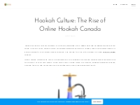 Hookah Culture: The Rise of Online Hookah Canada