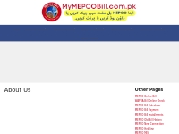 About Us | MyMEPCOBill.com.pk