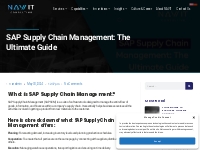 What Is SAP Supply Chain Management - Ultimate Guide