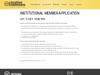 Institutional Member Application - CC Global Network