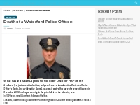 Death of a Waterford Police Officer:
