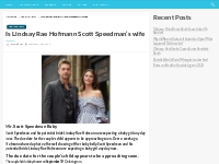 Is Lindsay Rae Hofmann Scott Speedman s wife