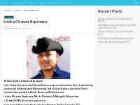 Isidro Chávez Espinoza Bio, Net Worth, Height, Weight, Relation