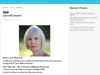Jane Wymark Bio, Net Worth, Height, Weight, Relationship