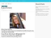 Karen McCann Bio, Net Worth, Height, Weight, Relationship