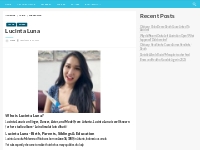 Lucinta Luna Bio, Net Worth, Height, Weight, Relationship, Ethnicity