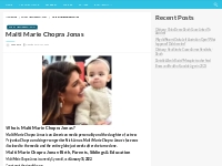 Malti Marie Chopra Jonas Bio, Net Worth, Height, Weight