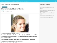 Maria Soledad Cabris Yarrús Salary, Net worth, Bio, Ethnicity, Age - N