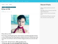 Nina Li Chi Bio, Net Worth, Height, Weight, Relationship, Ethnicity