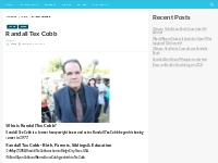 Randall Tex Cobb Bio, Net Worth, Height, Weight, Relationship