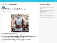RDX Weight Lifting Belt Review Bio, Net Worth, Height, Weight