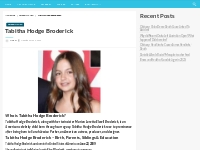 Tabitha Hodge Broderick Bio, Net Worth, Height, Relationship
