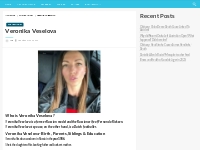 Veronika Veselova Bio, Net Worth, Salary, Relationship, Height, Ethnic