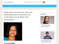 Radha Yadav Networth, Bio, Early life (Updated May 2024)