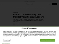 How to Transfer Money from Mobile Phone to Bank Account
