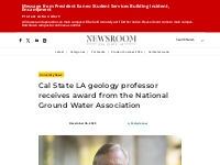 Cal State LA geology professor receives award from the National Ground