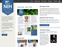 NIH Record | The biweekly newsletter for employees of the National Ins
