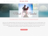 Nitesh Weds Nandini - Wedding Invitation Sunday, 18th January, 2015